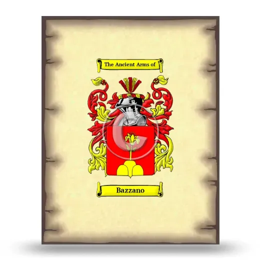 Bazzano Coat of Arms Print