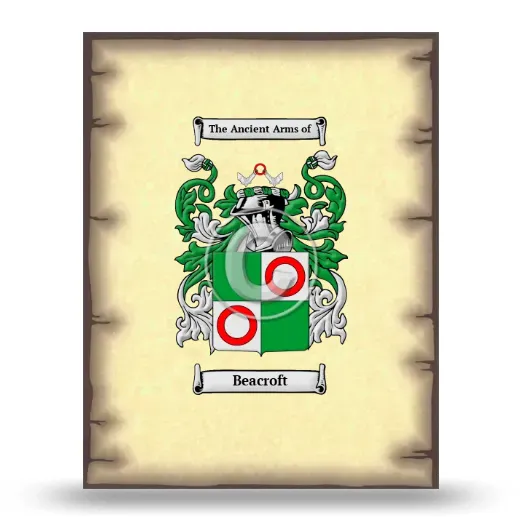 Beacroft Coat of Arms Print