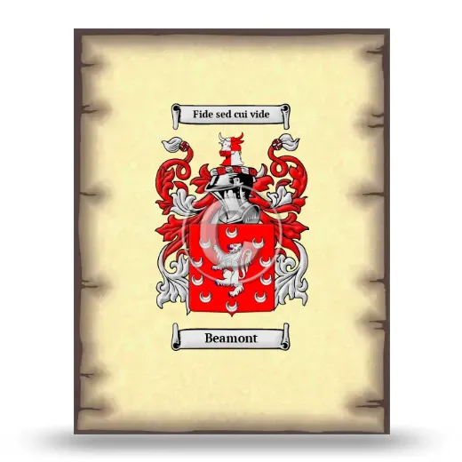 Beamont Coat of Arms Print