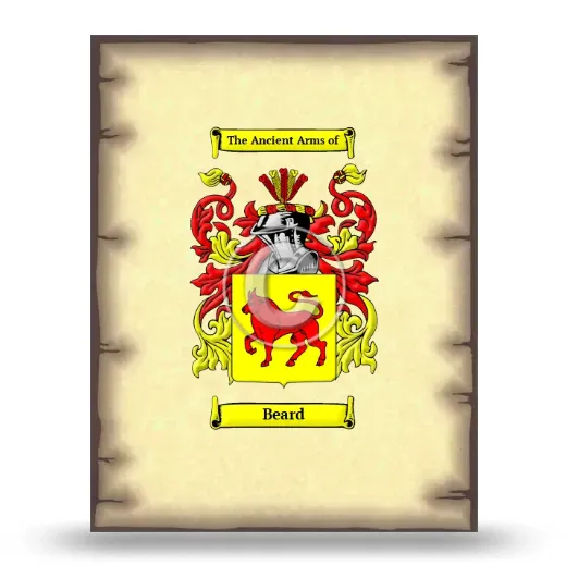 Beard Coat of Arms Print
