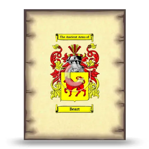Beart Coat of Arms Print
