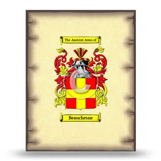 Beauchesne Coat of Arms Print