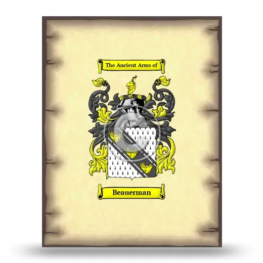 Beauerman Coat of Arms Print
