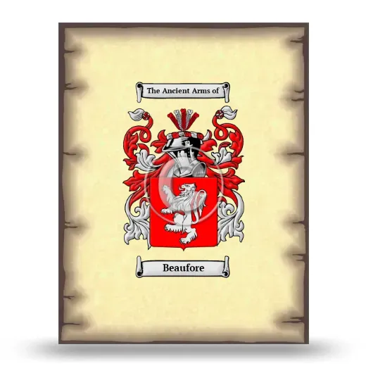 Beaufore Coat of Arms Print