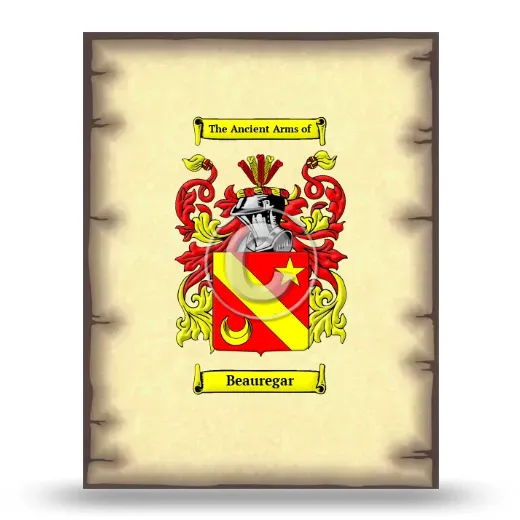 Beauregar Coat of Arms Print