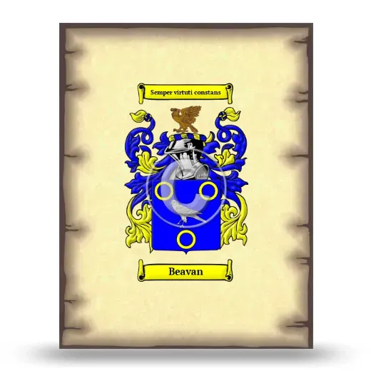 Beavan Coat of Arms Print