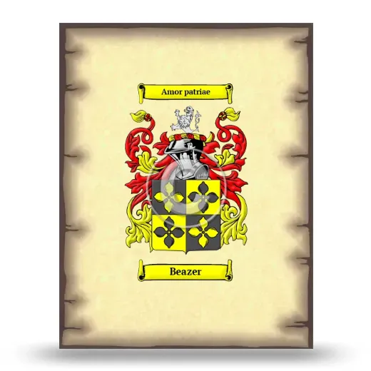 Beazer Coat of Arms Print