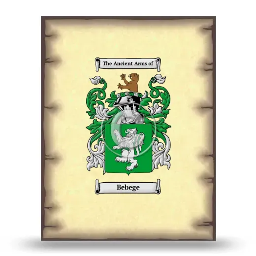 Bebege Coat of Arms Print
