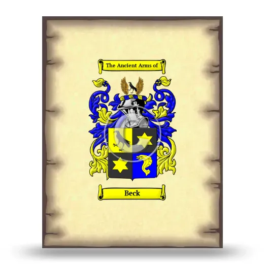 Beck Coat of Arms Print