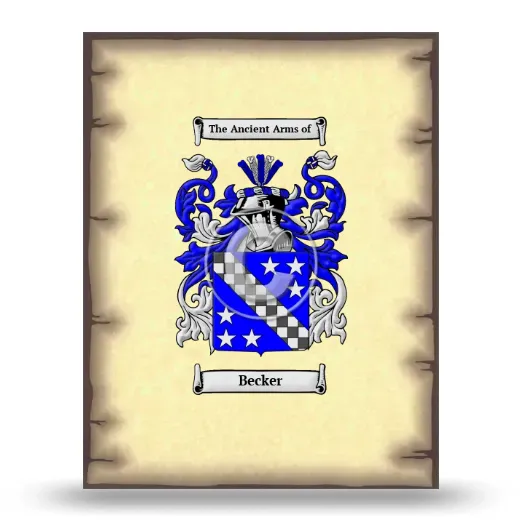 Becker Coat of Arms Print