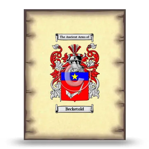 Becketold Coat of Arms Print