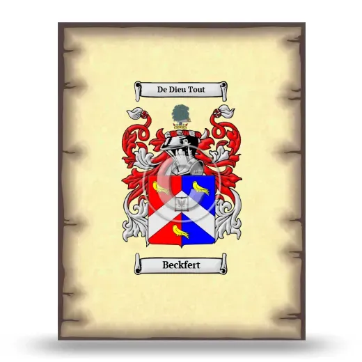 Beckfert Coat of Arms Print