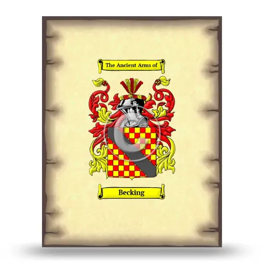 Becking Coat of Arms Print