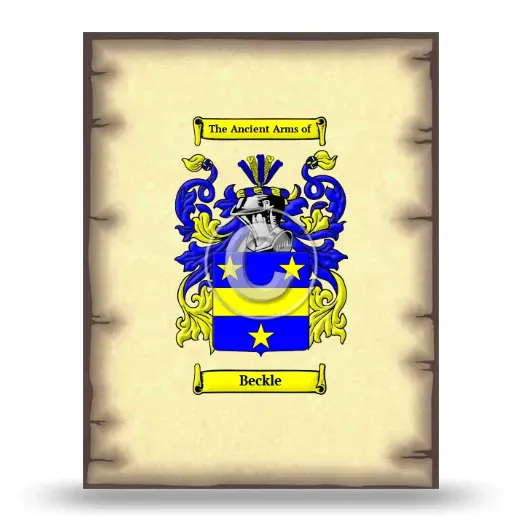 Beckle Coat of Arms Print