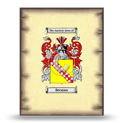 Becman Coat of Arms Print