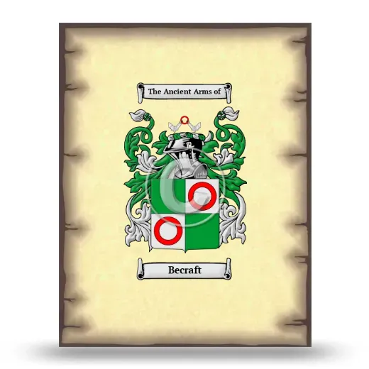 Becraft Coat of Arms Print