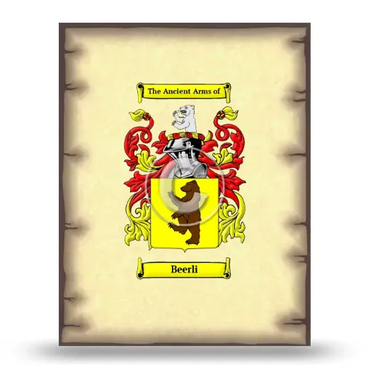 Beerli Coat of Arms Print