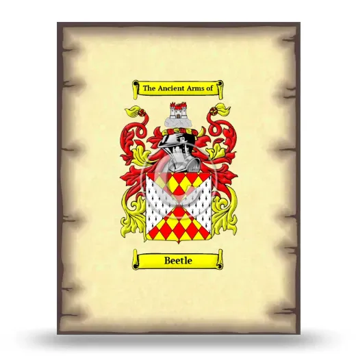 Beetle Coat of Arms Print