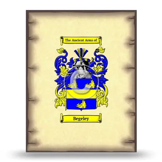 Begeley Coat of Arms Print