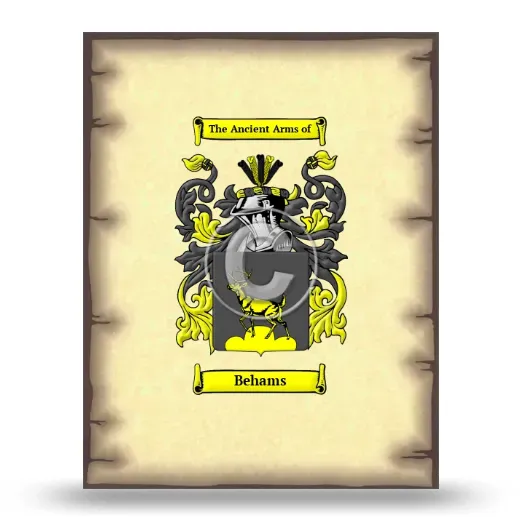 Behams Coat of Arms Print