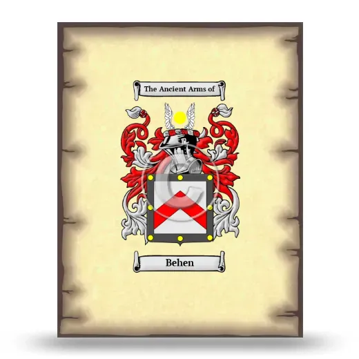 Behen Coat of Arms Print