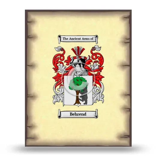 Behrend Coat of Arms Print