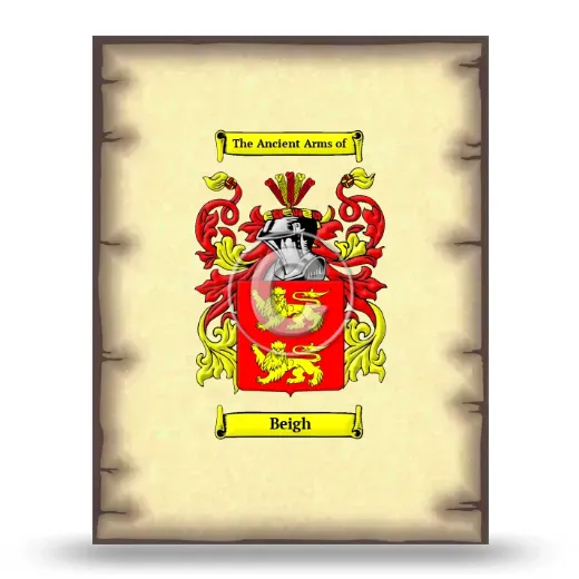 Beigh Coat of Arms Print