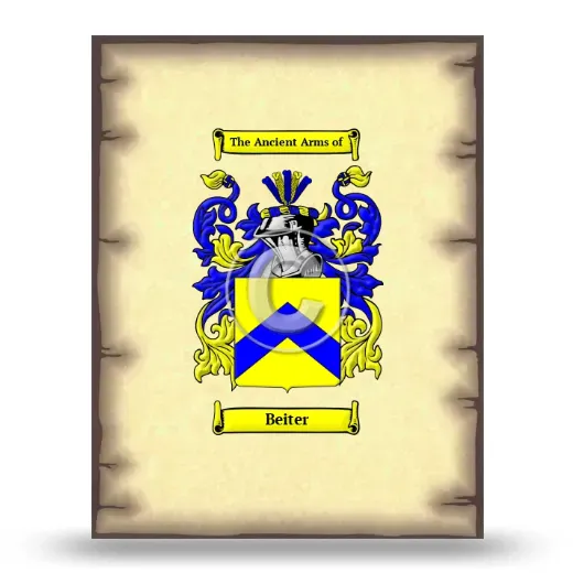 Beiter Coat of Arms Print