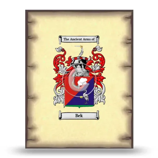 Bek Coat of Arms Print