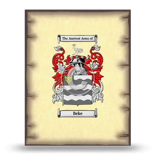 Beke Coat of Arms Print
