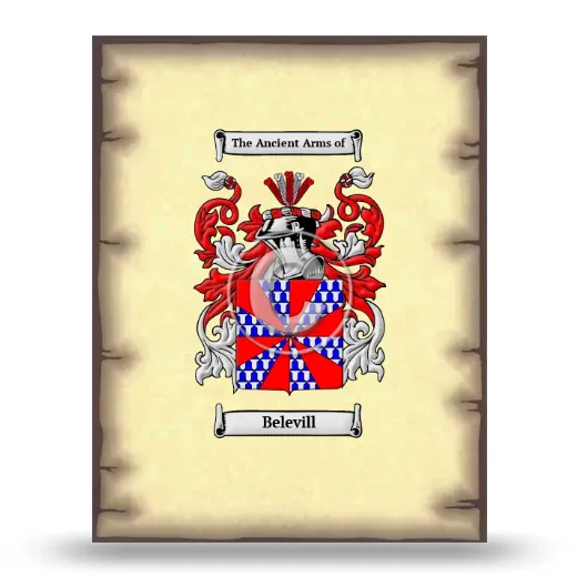 Belevill Coat of Arms Print