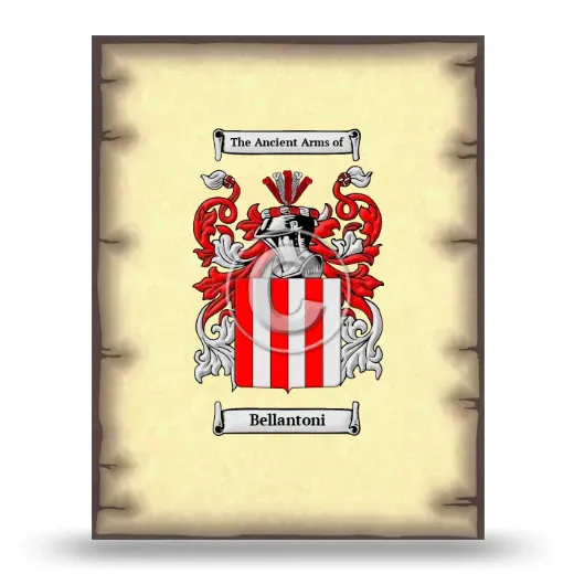 Bellantoni Coat of Arms Print