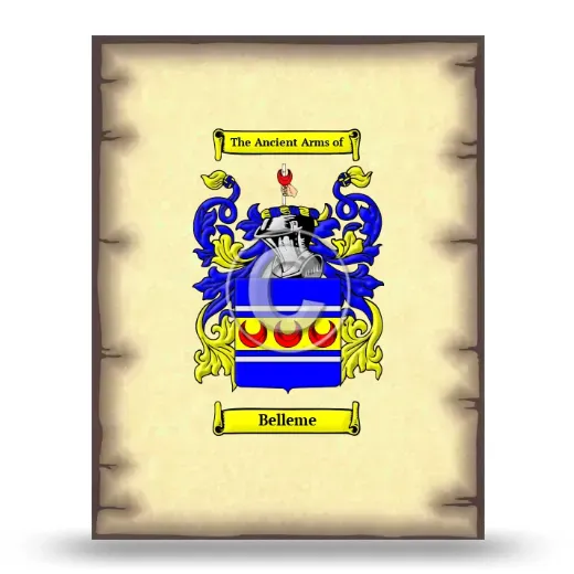 Belleme Coat of Arms Print