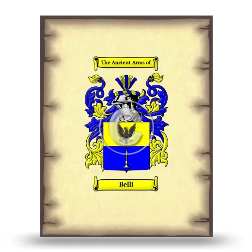 Belli Coat of Arms Print