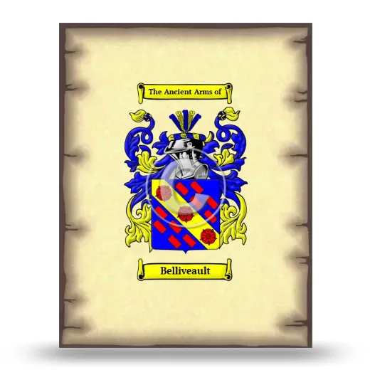 Belliveault Coat of Arms Print