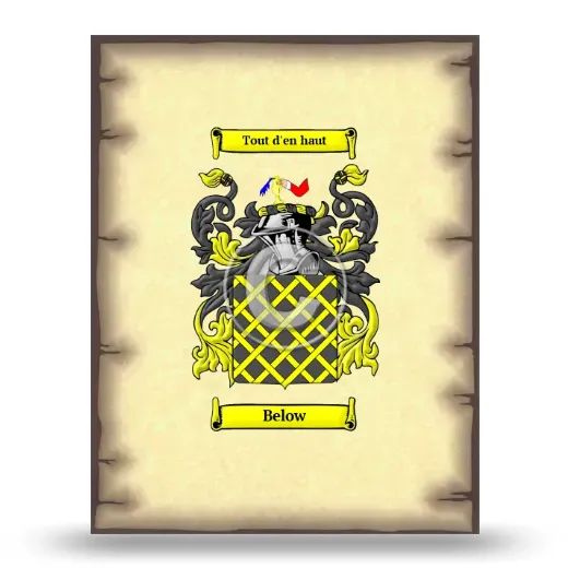 Below Coat of Arms Print