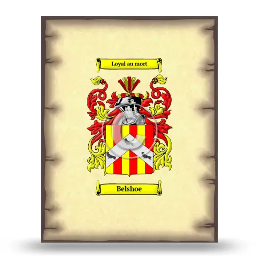Belshoe Coat of Arms Print