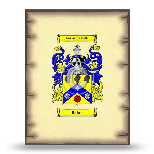 Belue Coat of Arms Print