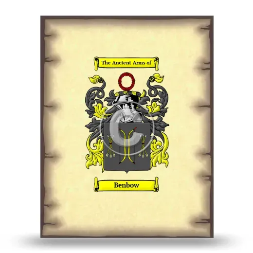 Benbow Coat of Arms Print