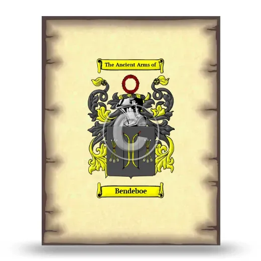 Bendeboe Coat of Arms Print