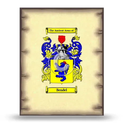 Bendel Coat of Arms Print