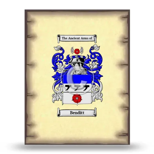 Benditt Coat of Arms Print