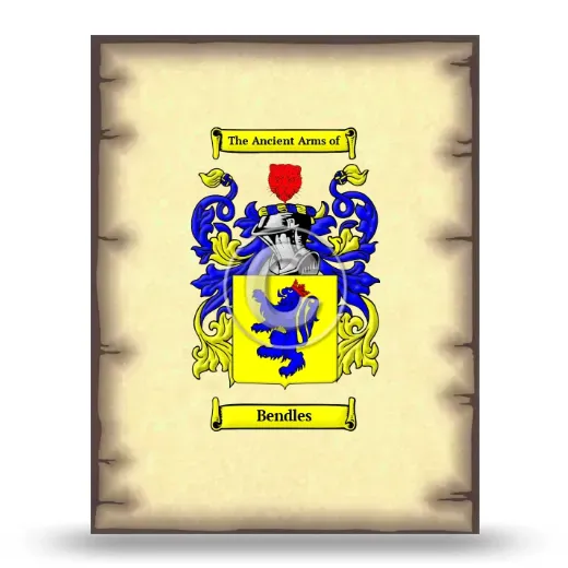 Bendles Coat of Arms Print