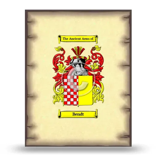 Bendt Coat of Arms Print