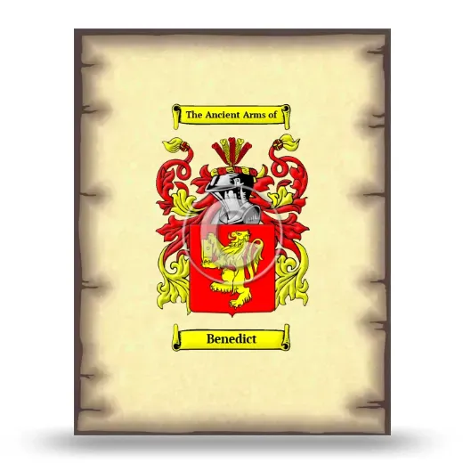 Benedict Coat of Arms Print