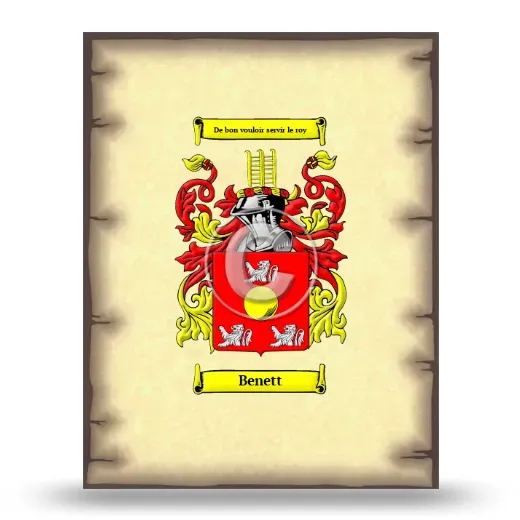 Benett Coat of Arms Print