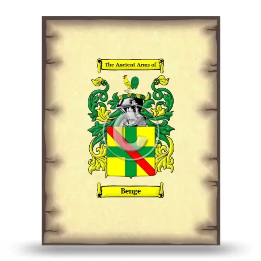 Benge Coat of Arms Print