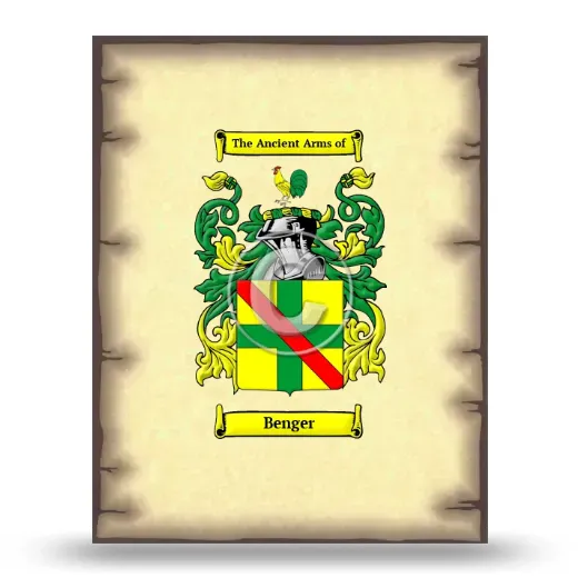 Benger Coat of Arms Print