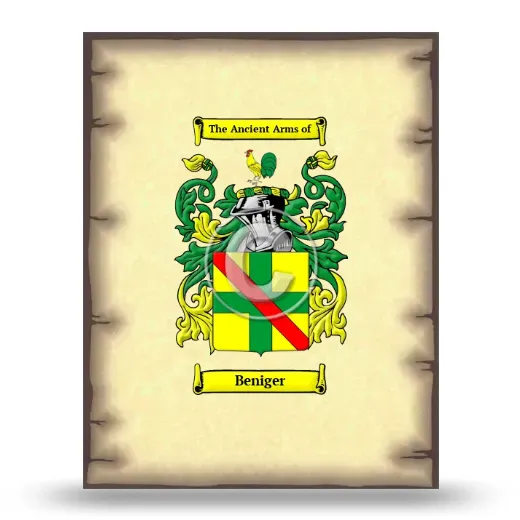 Beniger Coat of Arms Print
