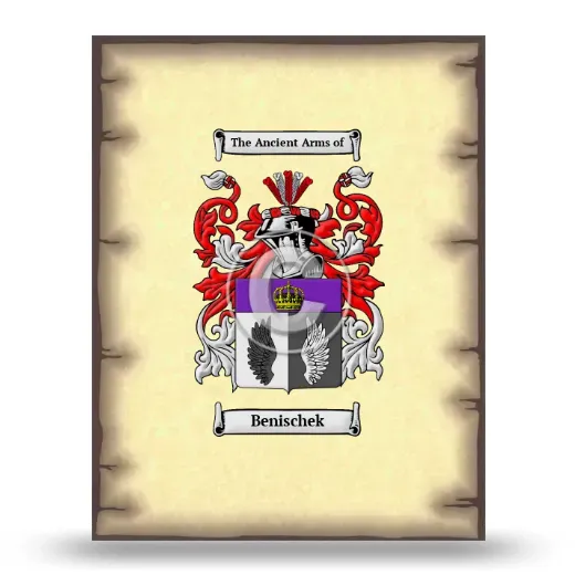 Benischek Coat of Arms Print